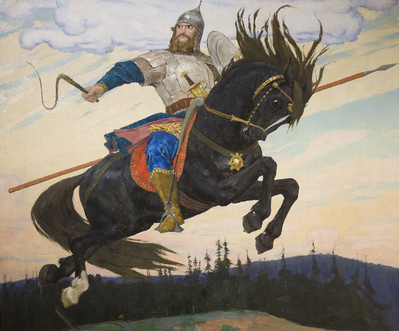 Аркадий Захаров фотография. Васнецов. Богатырский скок. 1914