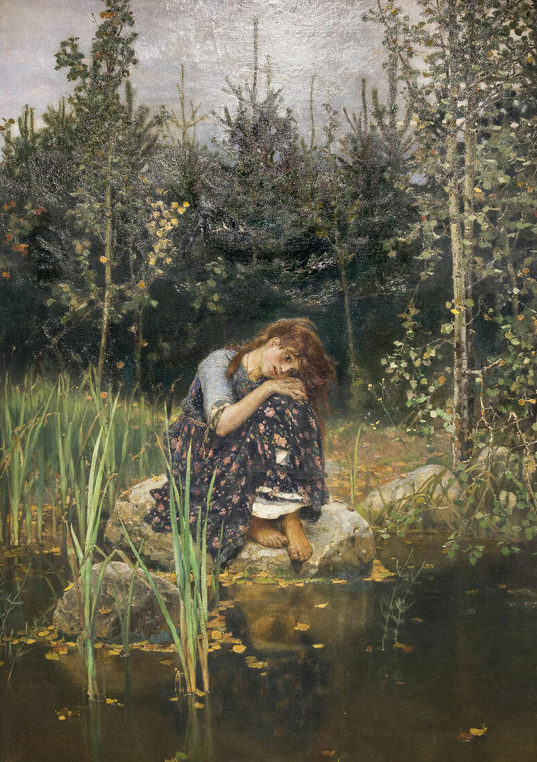 Аркадий Захаров фотография. Васнецов. Алёнушка. 1881