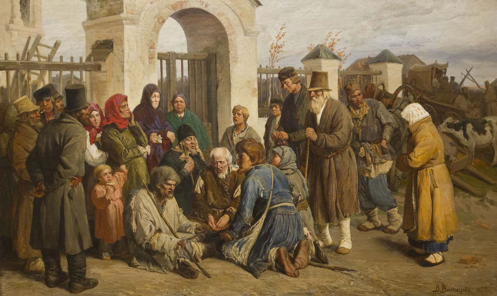 Аркадий Захаров фотография. Васнецов. Нищие певцы (Богомольцы). 1873