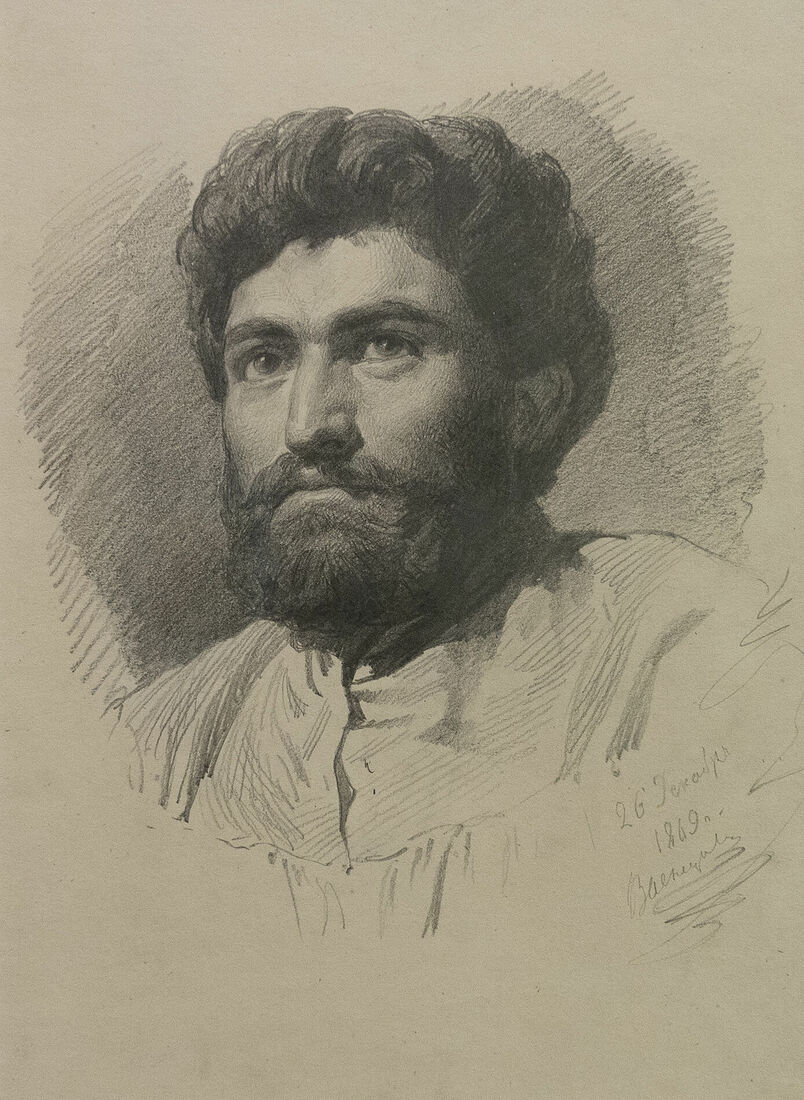 Аркадий Захаров фотография. Васнецов. Портрет А.И.Куинджи. 1869