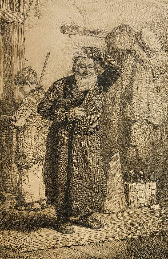 Аркадий Захаров фотография. Васнецов. Купец в передней у пристава. 1871
