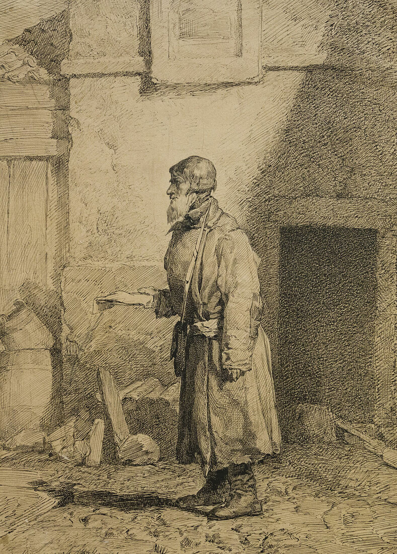Аркадий Захаров фотография. Васнецов. Сборщик на храм. 1869