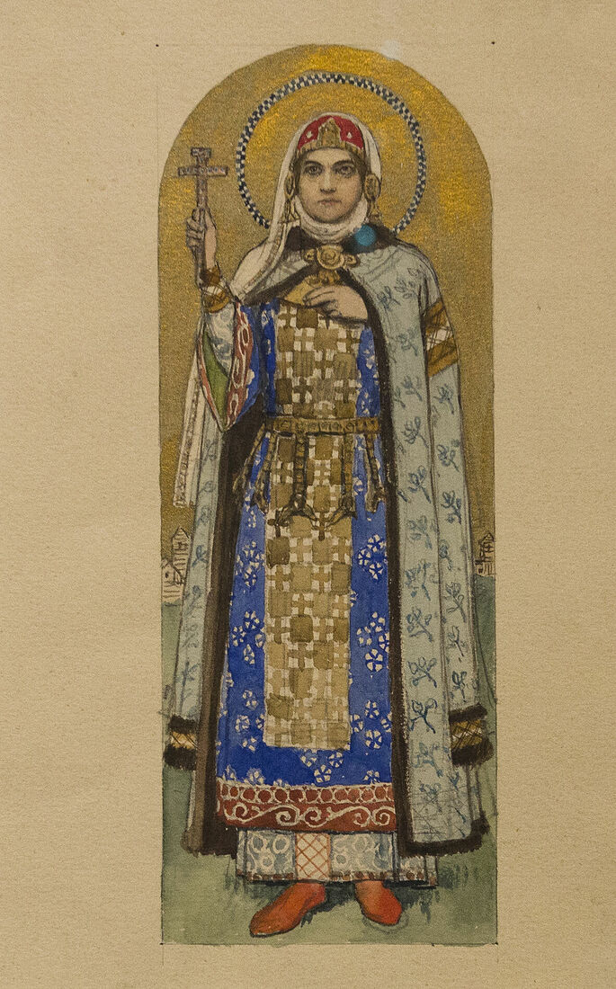 Аркадий Захаров фотография. Васнецов. Княгиня Ольга. 1885