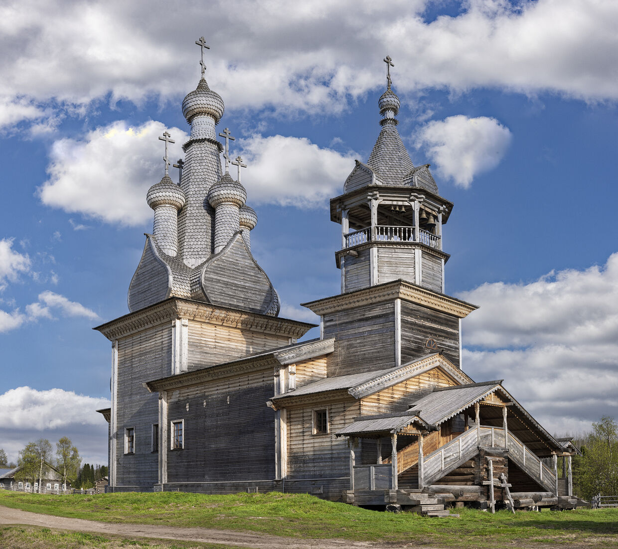 Arcady Zakharov photo. Architecture of churches of the Russian North. The Church of the Icon of the Mother of God "Odigitria", 1700-1709. Kimzhi village