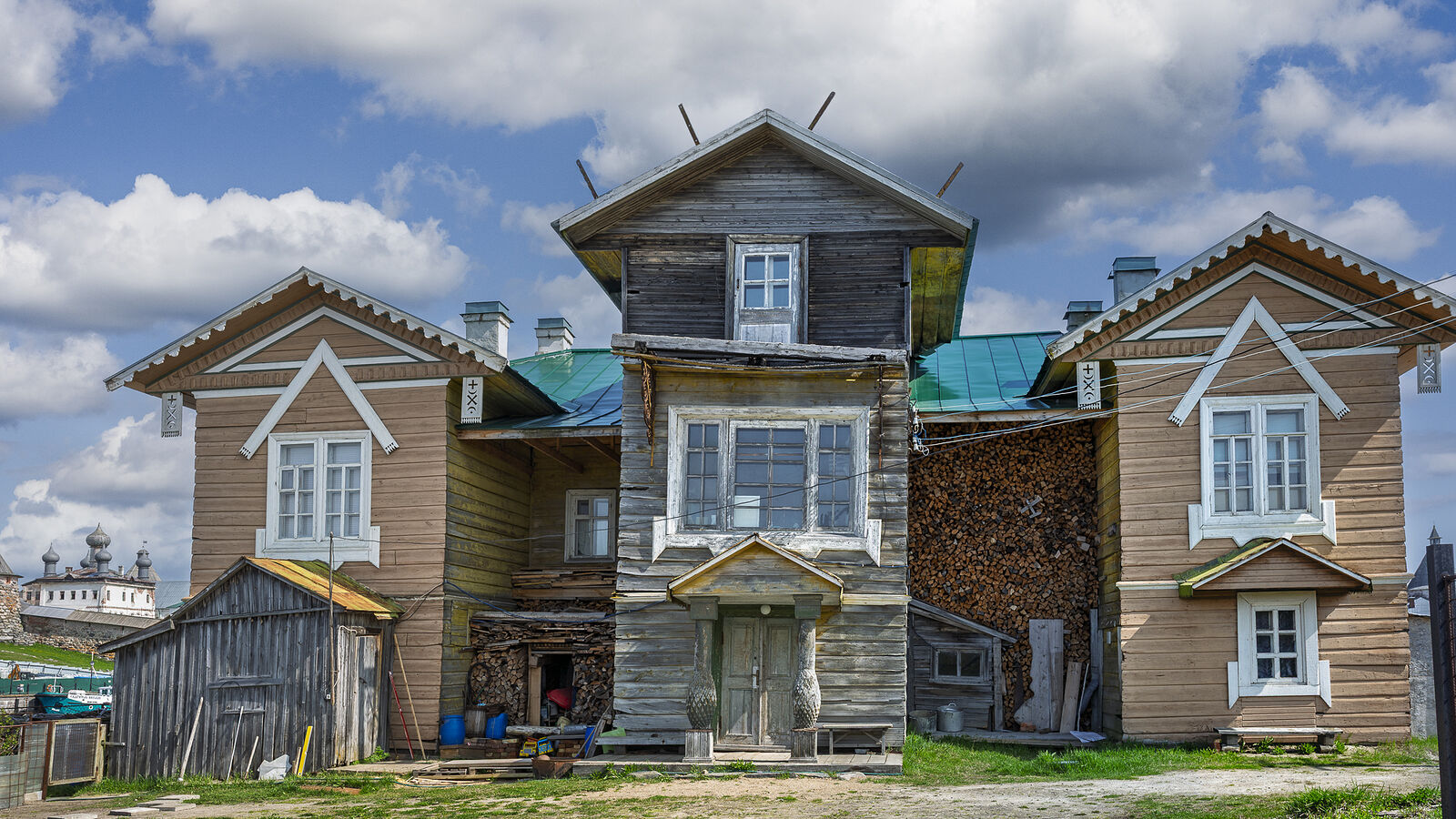 Аркадий Захаров фотография. Соловки. Дом на берегу бухты Благополучия
