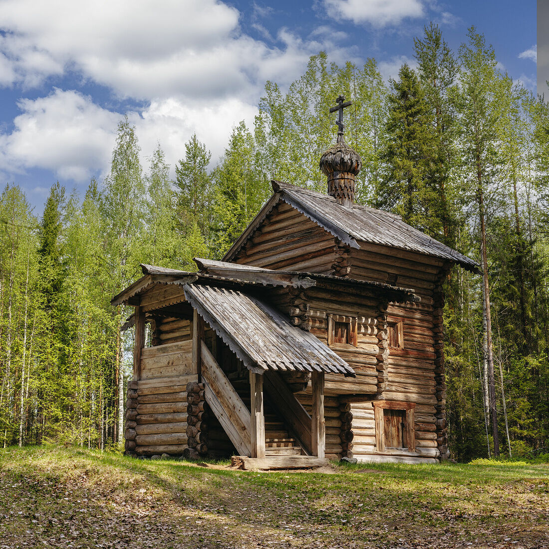 Arcady Zakharov photo. Chapels. Chapel of the Holy Trinity from the village of Valtevo. 1728. Small Korely